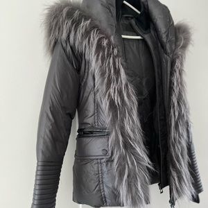 Rudsak Woman’s Winter Coat with real fur in PERFECT CONDITION- Size S